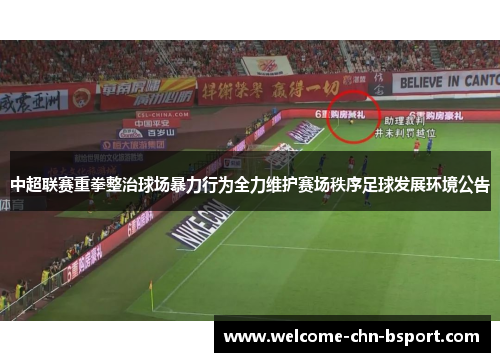 中超联赛重拳整治球场暴力行为全力维护赛场秩序足球发展环境公告